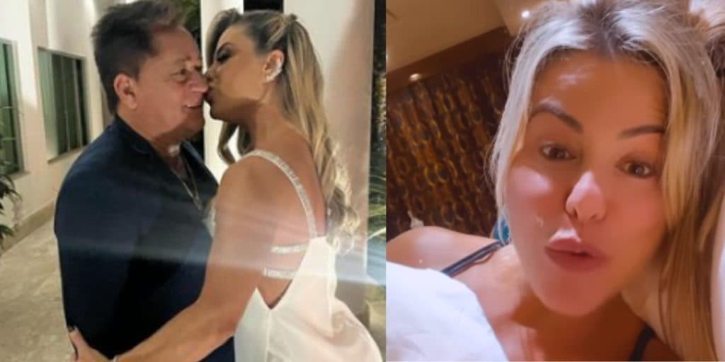 Poliana Rocha e Leonardo vivem momentos de terror em alto mar e vídeo é divulgado: "Morrendo de medo"
