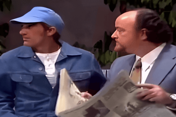 Felipe Levy, pai de Patrick, em Os Trapalhões ao lado de Didi (Foto: Reprodução)