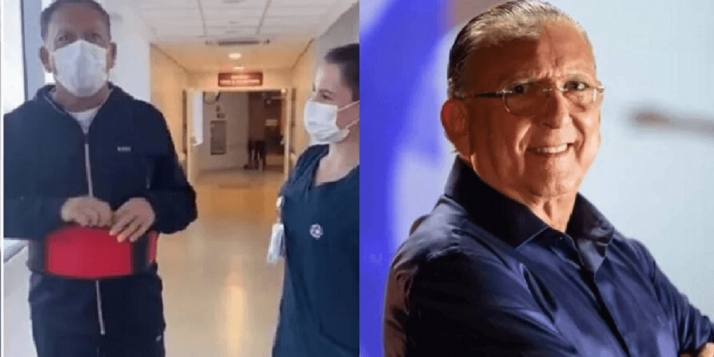 Dentro do hospital, Galvão Bueno faz vídeo com apelo ao Brasil e preocupa: "Voltou muito forte"