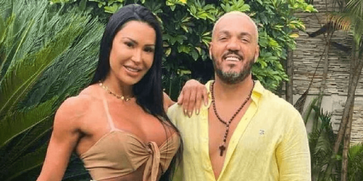 Gracyanne Barbosa ao lado de Belo (Foto: Divulgação)