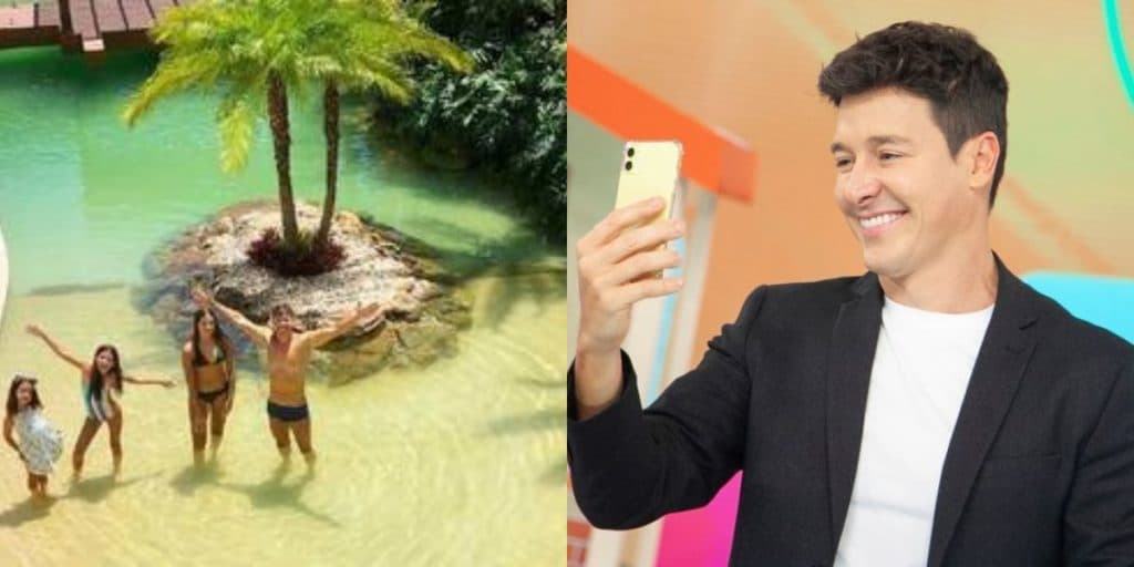 Porta imensa, ilha privativa e luxo sem igual: mansão de Rodrigo Faro é, na verdade, um hotel 5 estrelas