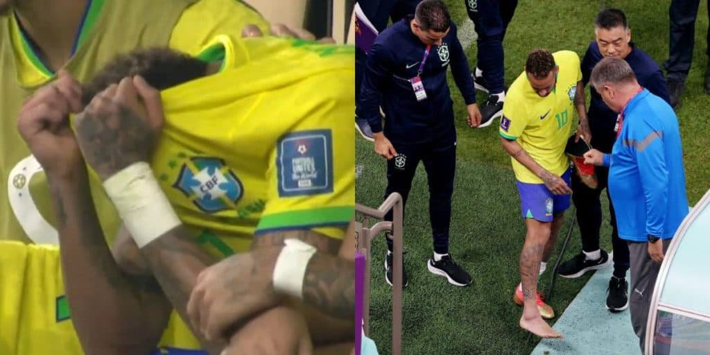 Lesionado, Neymar sai do jogo aos prantos e recebe chuva de críticas: "Não pode ver outro brilhando"