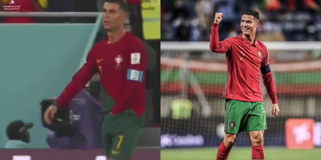 Cristiano Ronaldo tira 'lanchinho' de lugar inusitado durante jogo e causa intriga nos fãs: "O que é isso?"