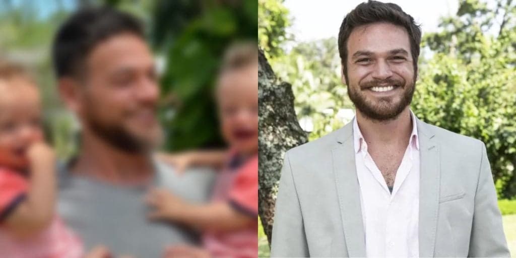 Filhos gêmeos de Emilio Dantas surgem em foto rara e são com certeza as crianças mais lindas do Brasil