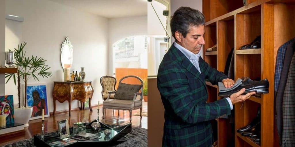 Mansão de João Kleber, da RedeTV, impressiona com tamanho de sala, piscina enorme e closet com grifes