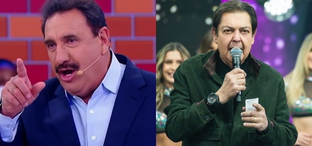 Ratinho provoca Faustão no SBT e não esconde o que pensa de programa da Band: "Aqui não"