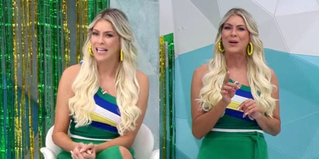 Comentarista de Renata Fan entrega casamento dela ao vivo na Band e loira dispara: "Já vou adiantando"