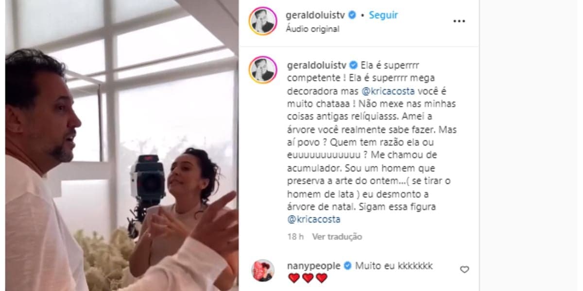  Funcionária confessa em vídeo atitude preocupante de Geraldo Luís em casa: “Não está legal”