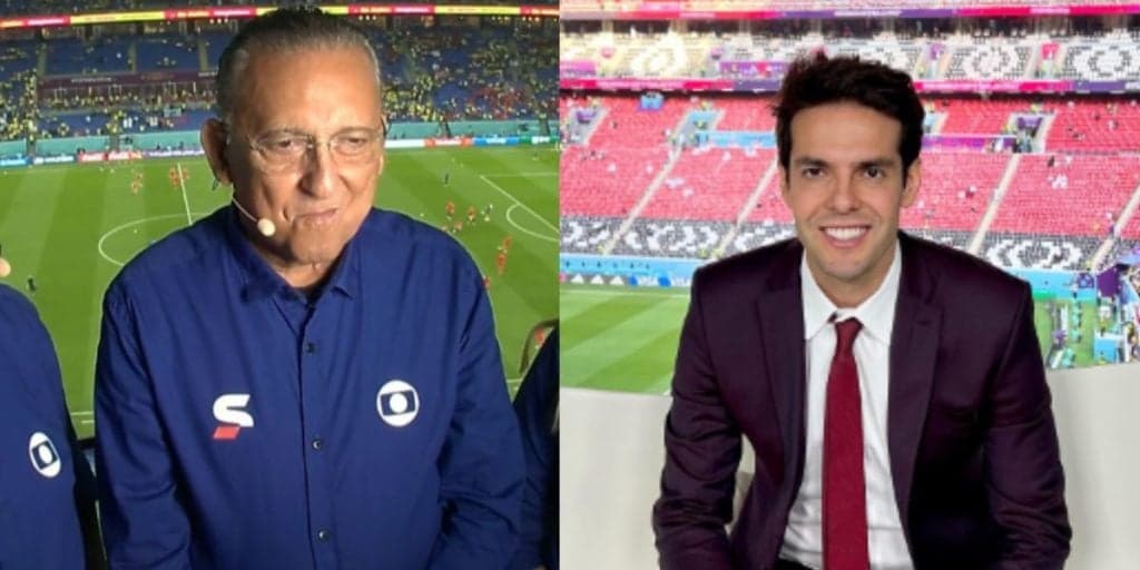 Galvão Bueno paralisa narração da Copa na Globo e diz o que viu Kaká fazer: "Vergonha nenhuma"