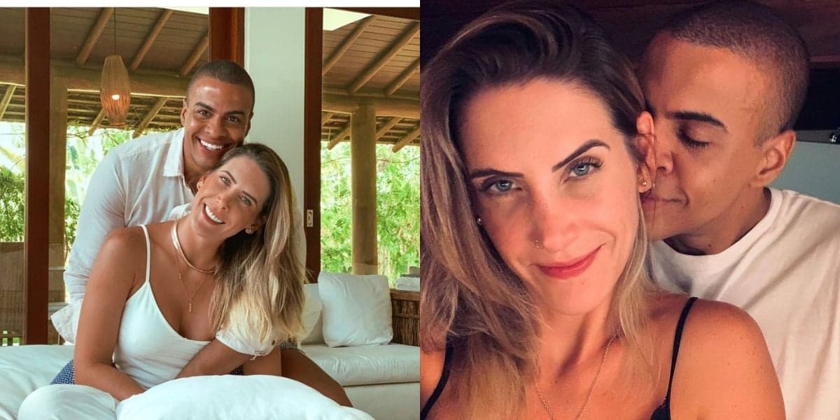 Thiago Oliveira e sua noiva, a empresária Bruna Matuti
