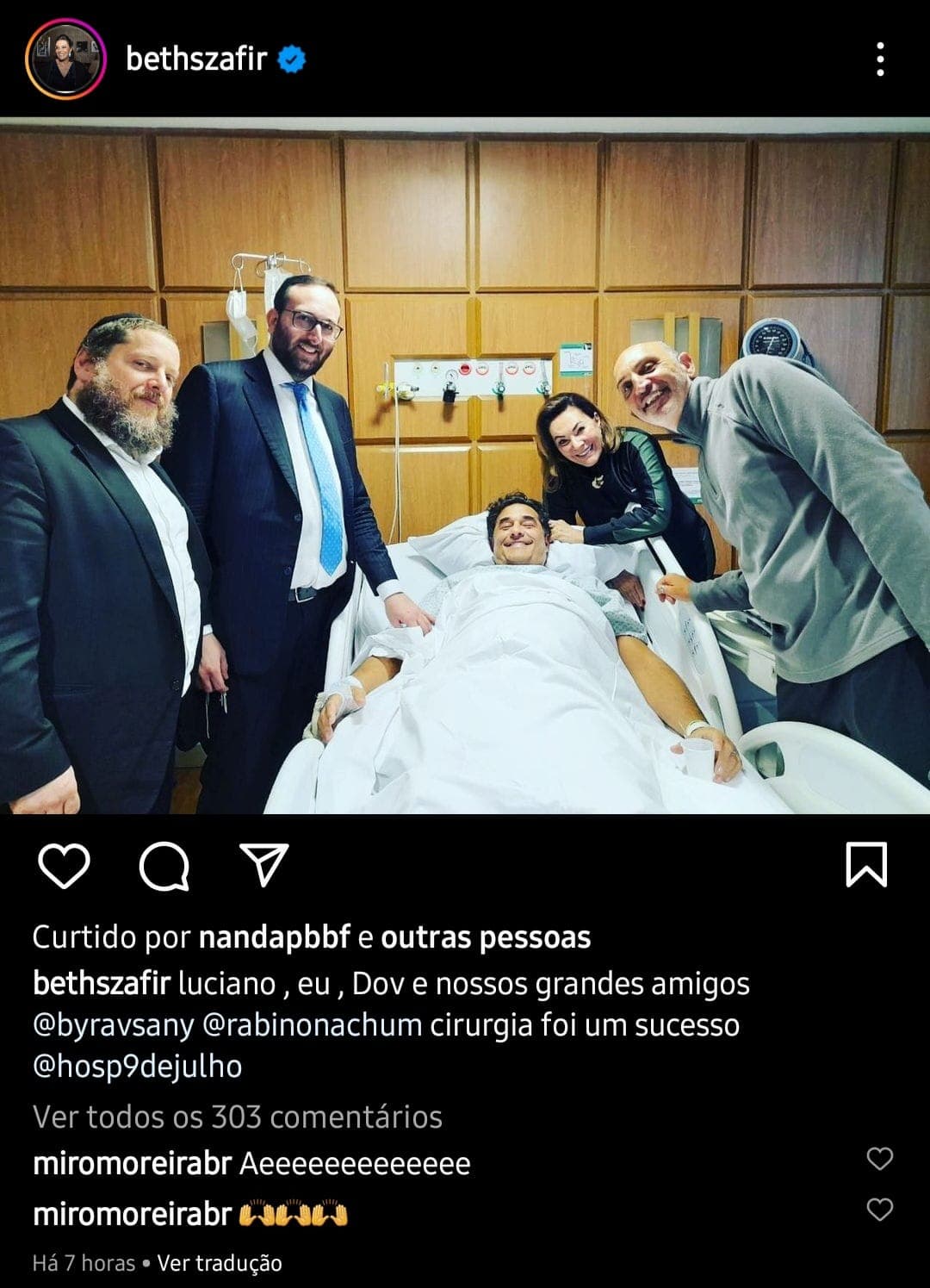 Publicação de Beth Szafir (Foto: Reprodução/ Instagram)