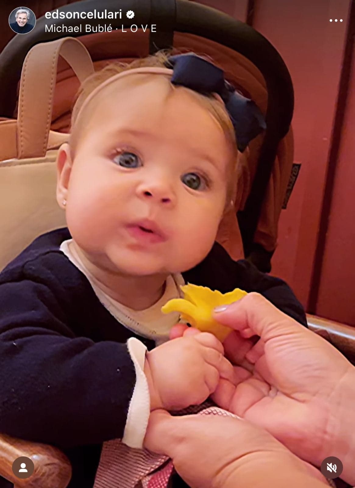 Imagem de Chiara, bebê de Edson Celulari e Karin (Instagram)