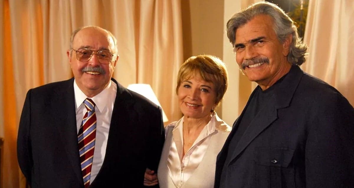 Mauro Mendonça, Glória Menezes e Tarcísio Meira nos bastidores de A Favorita Mauro Mendonça, Glória Menezes e Tarcísio Meira nos bastidores de A Favorita