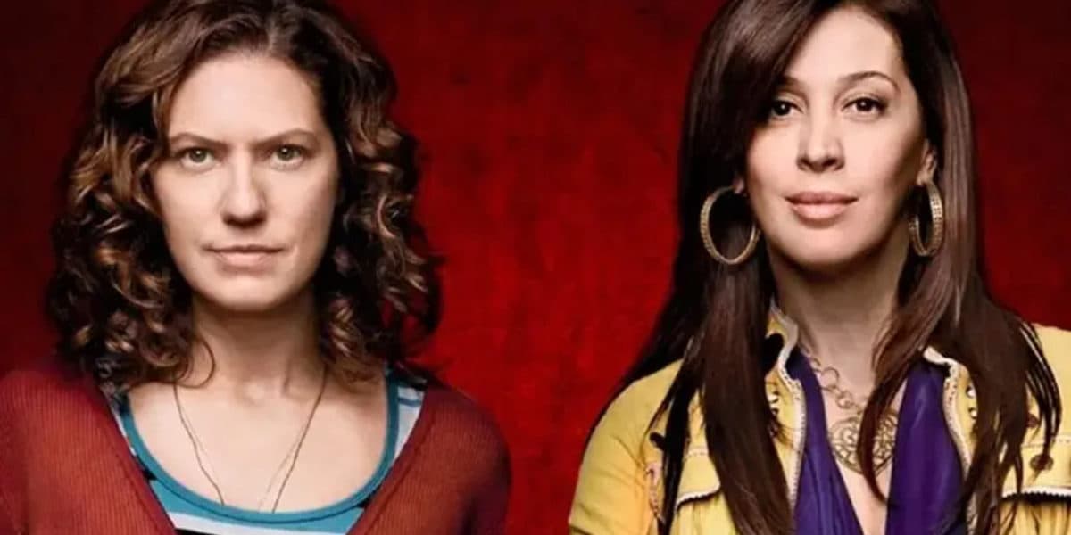 Claudia Raia como "Donatella" e Patrícia Pillar como "Flora" em "A Favorita" (Foto Reprodução/Internet)