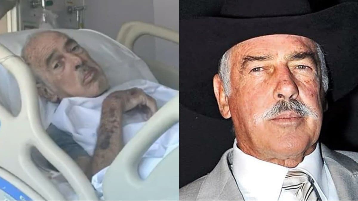 Andrés García debilitado no hospital e em seus tempos áureos em novelas mexicanas