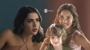 Travessia - Chiara (Jade Picon) fica interessada em Brisa (Lucy Alves) e é apunhalada pelas costas por Tonho (Vicente Alvite) (Foto: Reprodução / Globo / Montagem TV Foco) Travessia - Chiara (Jade Picon) fica interessada em Brisa (Lucy Alves) e é apunhalada pelas costas por Tonho (Vicente Alvite) (Foto: Reprodução / Globo / Montagem TV Foco)