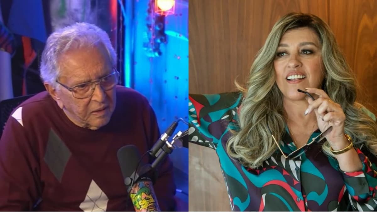 Carlos Alberto e Regina Casé, protagonista de 'Todas as Flores' (Reprodução/ Montagem)