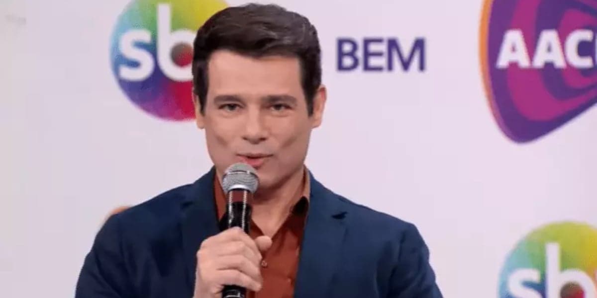 Celso Portiolli no SBT (Foto: Reprodução) Celso Portiolli no SBT (Foto: Reprodução)