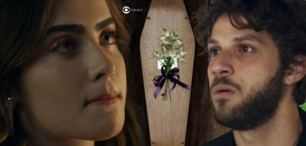 Travessia - Chiara abre a sepultura de Ari e fica doida para jogá-lo lá dentro após descobrir nova picaretagem