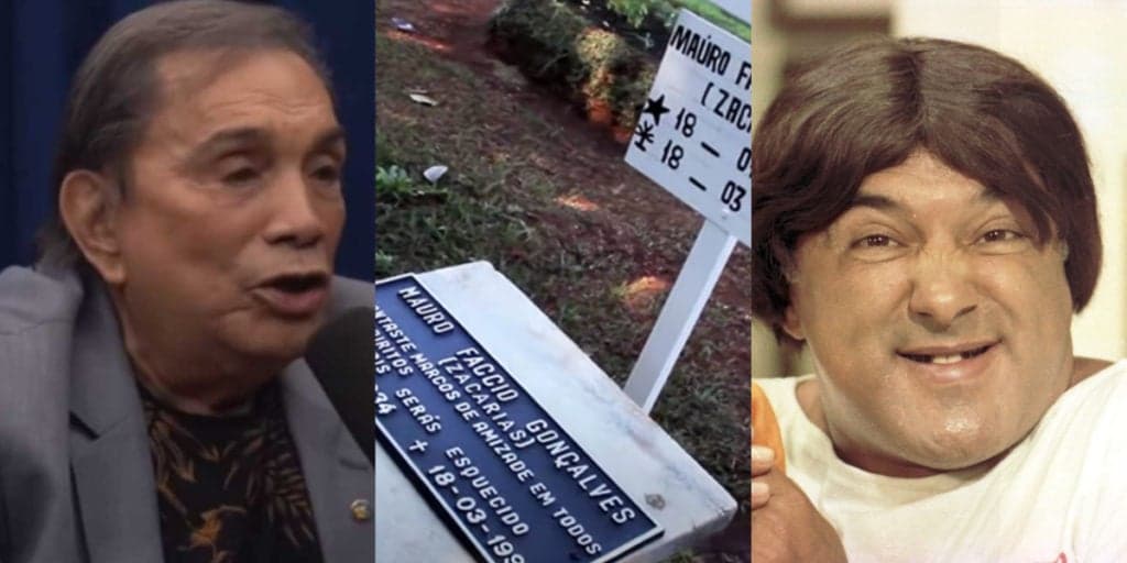 Dedé Santana visitou túmulo de Zacarias, não segurou a emoção e contou que lhe devia um pedido de desculpas