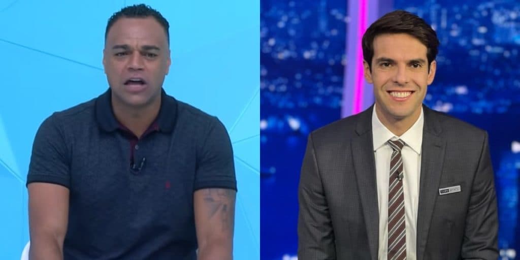 Denílson fica impactado com famoso revelando o que ouviu de Kaká e reage: "É o que eu penso"