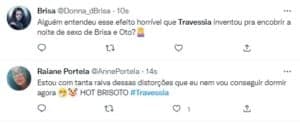 Público de Travessia reprovou edição da Globo (Foto: Reprodução / Twitter) Público de Travessia reprovou edição da Globo (Foto: Reprodução / Twitter)