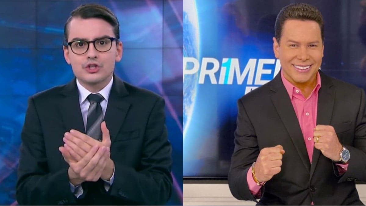Dudu Camargo e Marcão do Povo sob o comando do 'primeiro Impacto' - Foto: Reprodução