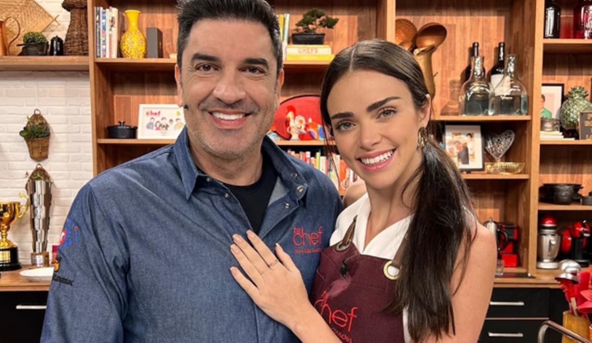 Edu Guedes e sua namorada no The Chef (Reprodução)