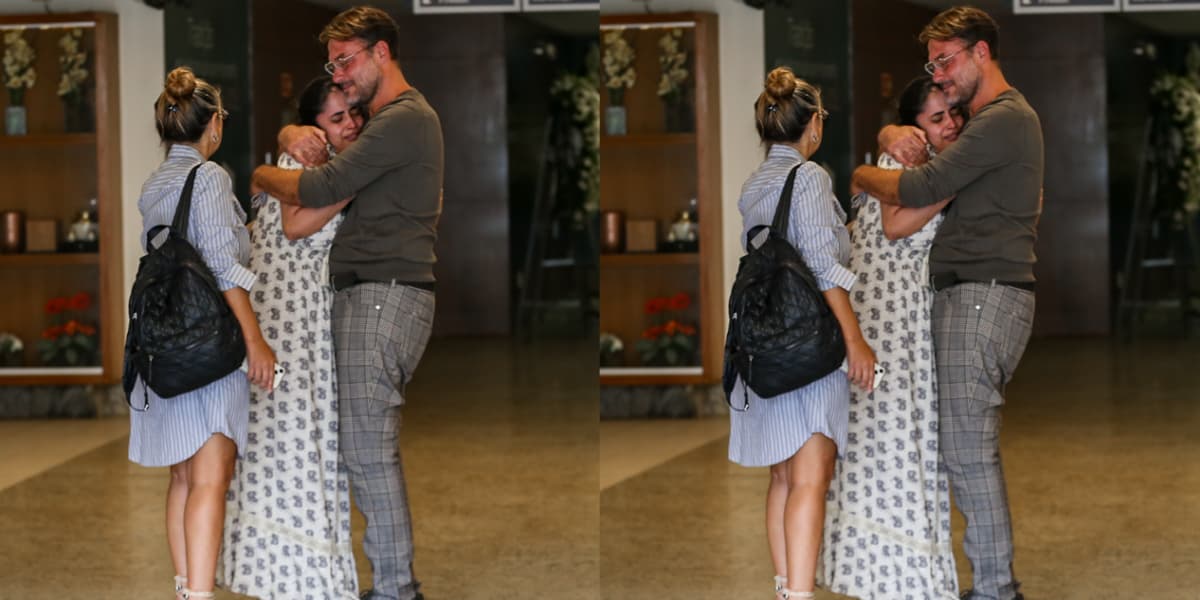 Aos prantos, viúva de Erasmo Carlos é amparada pela família no velório dele - Foto: Reprodução