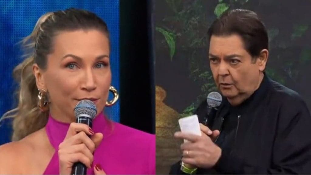 Anne Lottermann paralisa programa do Faustão e dá recado a rapaz às câmeras da Band: "Não vai dar certo"