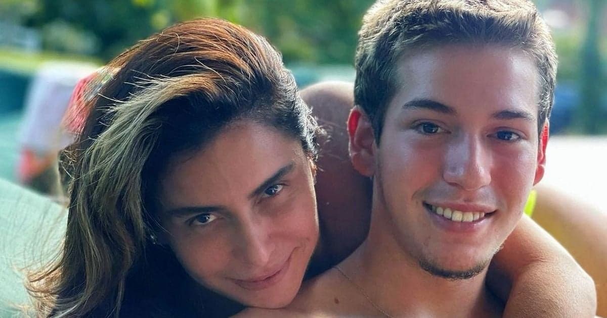 Giovanna Antonelli e seu filho Pietro, de 17 anos Giovanna Antonelli e seu filho Pietro, de 17 anos
