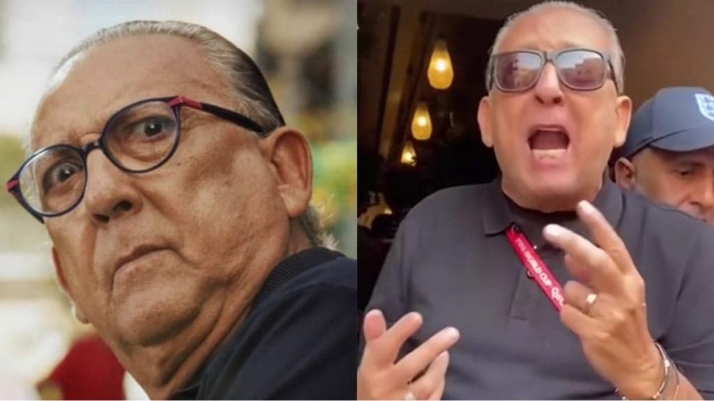 Fora do país, Galvão Bueno perde a paciência com o que rapaz faz com ele e esposa registra tudo: "Um drama"
