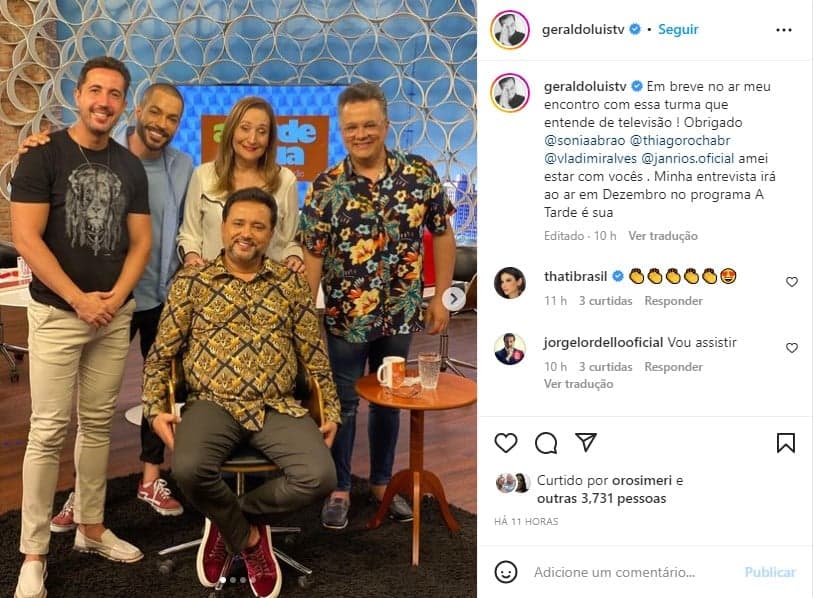 Geraldo Luís impacta ao surgir na companhia de Sonia Abrão na RedeTV! - Foto: Reprodução