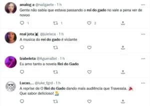 Público ovacionou a reprise da Globo (Foto: Reprodução / Twitter) Público ovacionou a reprise da Globo (Foto: Reprodução / Twitter)