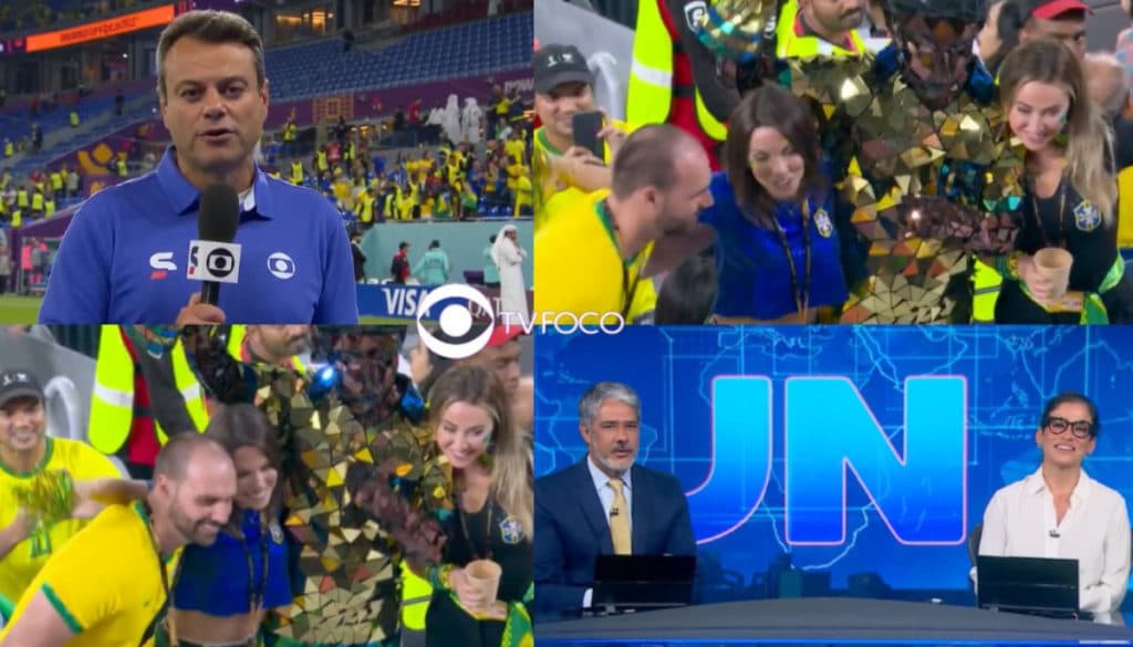 Direto do Catar, Jornal Nacional expõe filho de Bolsonaro na Copa e Brasil vê provocação: "Gado"
