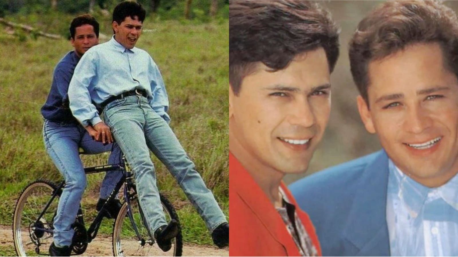 Leandro em foto com Leonardo (Imagem: Montagem) Leandro em foto com Leonardo (Imagem: Montagem)