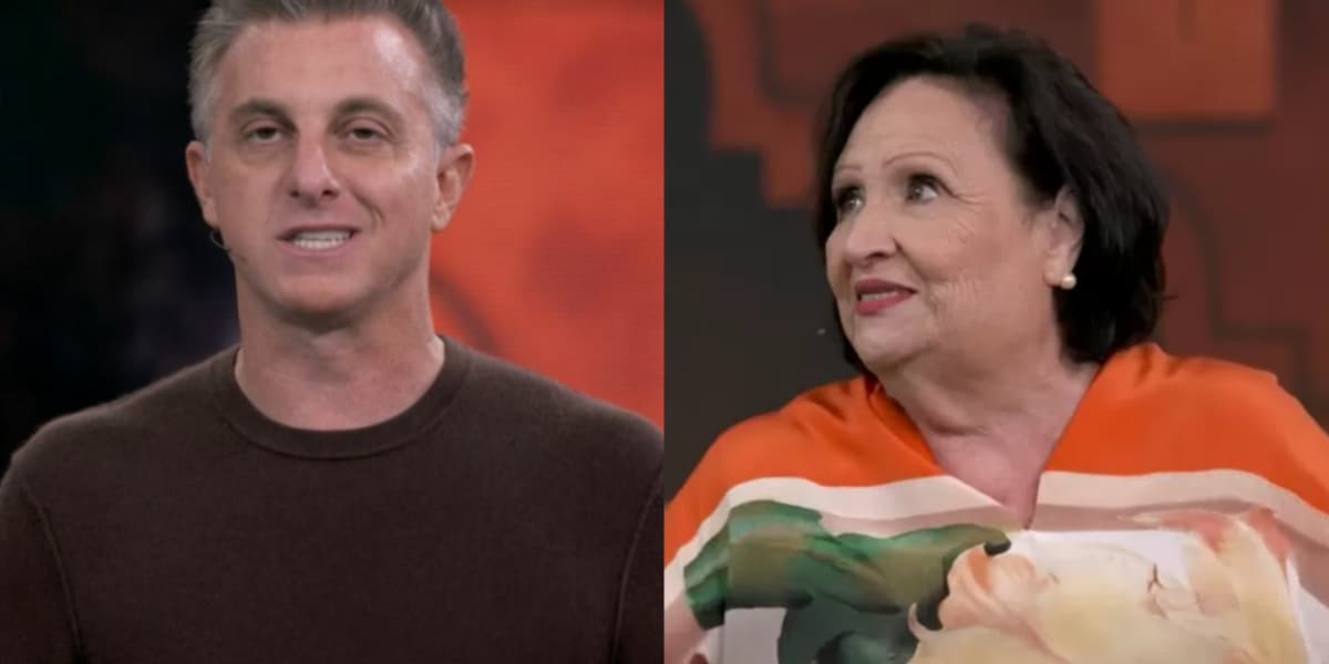 Luciano Huck teve que corrigir fala de dona Déa Lúcia (Foto: Reprodução)