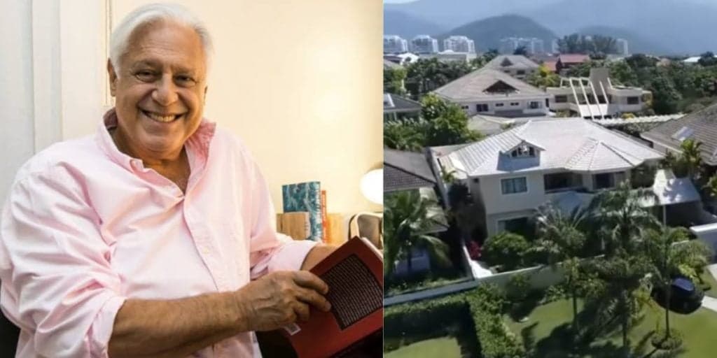Piscina, biblioteca e cozinha de luxo: acredite, essa é a mansão absurda que Antônio Fagundes vive hoje