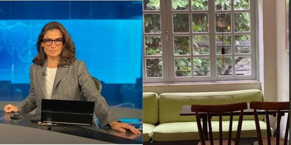 Renata Vasconcellos tem detalhes da sua mansão absurda exposta, com decoração simples e rodeada por verde