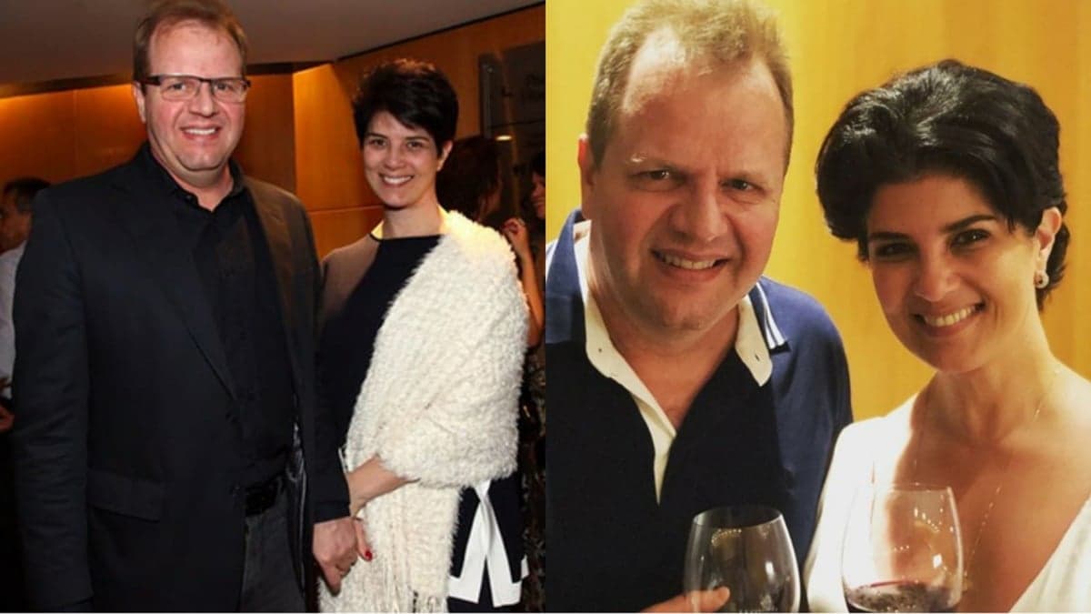 Mariana Godoy e seu marido,Dalcides, ex-padre (Reprodução/ Montagem)