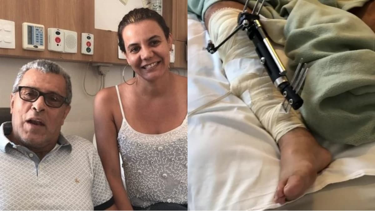 O ator Raymundo de Souza teve apoio da esposa, Fabrícia Oliveira, emdura batalha de recuperação O ator Raymundo de Souza teve apoio da esposa, Fabrícia Oliveira, emdura batalha de recuperação