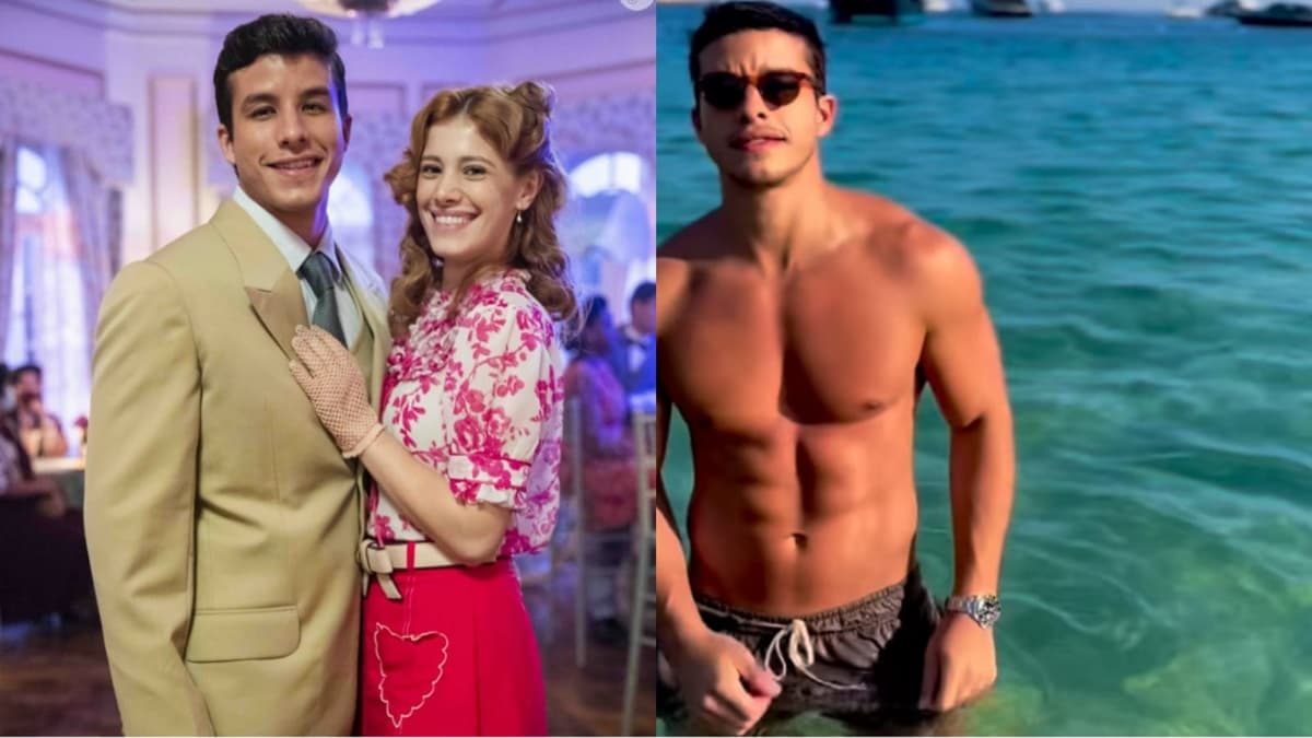 O galã da Globo nos bastidores de Além da Ilusão com Caroline Dallarosa; ao lado o astro curtindo uma viagem