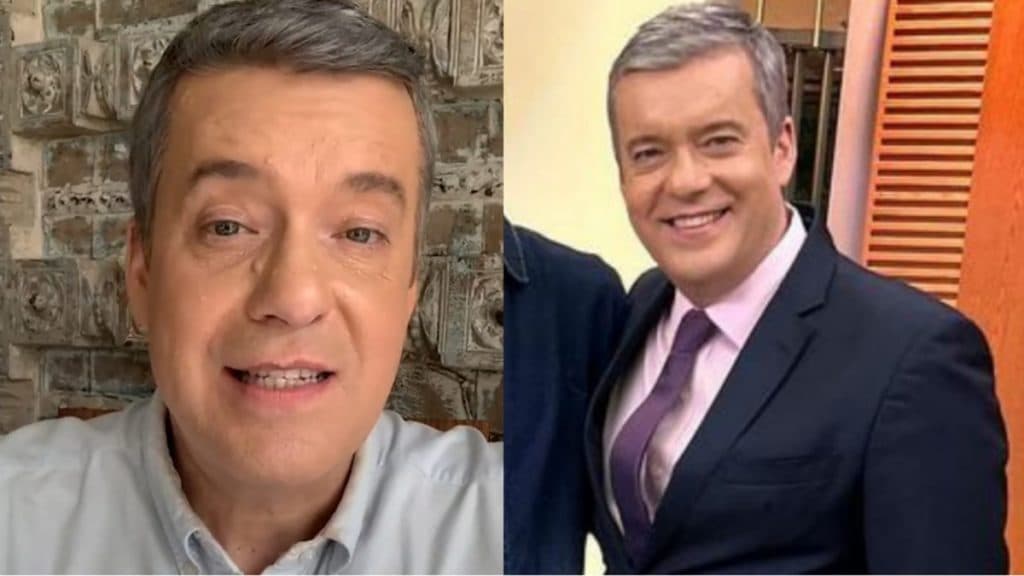 Roberto Kovalick surge recebendo beijo de jornalista da Globo em clique raro e assume: "Uma honra"