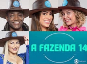 Enquete A Fazenda 14: Pelé, Pétala, Babi e Deolane estão na roça falsa; vote (Foto: Reprodução / Record TV / Montagem TV Foco) Enquete A Fazenda 14: Pelé, Pétala, Babi e Deolane estão na roça falsa; vote (Foto: Reprodução / Record TV / Montagem TV Foco)