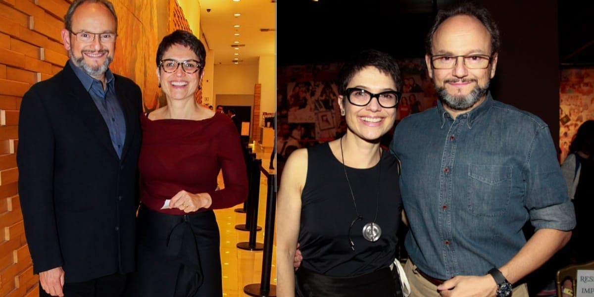 Sandra Annenberg e seu marido, Ernesto Paglia 