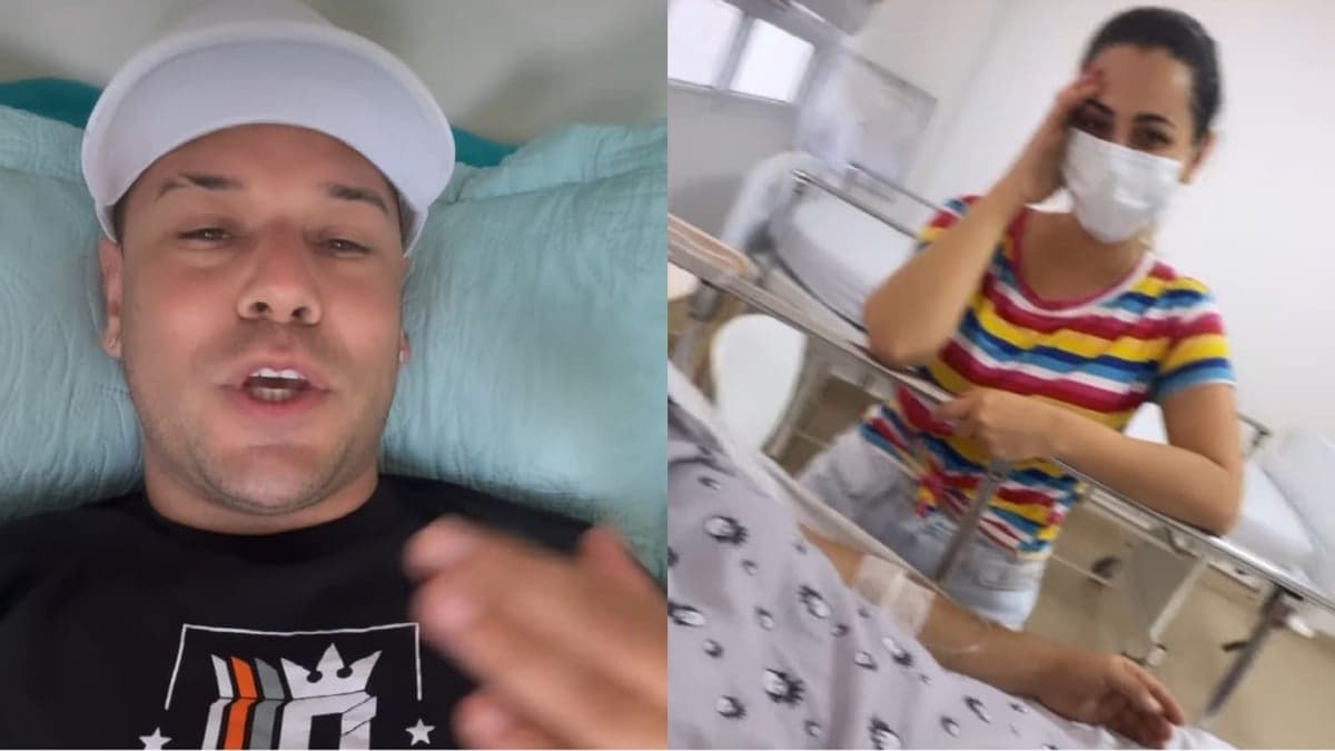 Tiago Barnabé, a Narcisa, faz vídeo para tranquilizar fãs e mostra esposa ao seu lado no hospital enquanto é medicado Tiago Barnabé, a Narcisa, faz vídeo para tranquilizar fãs e mostra esposa ao seu lado no hospital enquanto é medicado