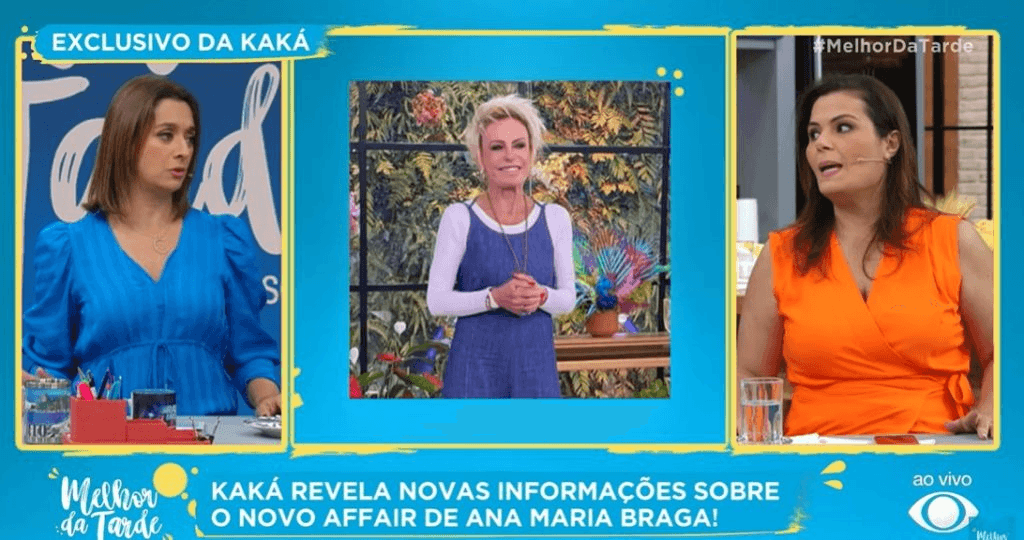 Programa 'Melhor da Tarde' falando sobre o namorado de Ana Maria Braga (Foto: Divulgação)
