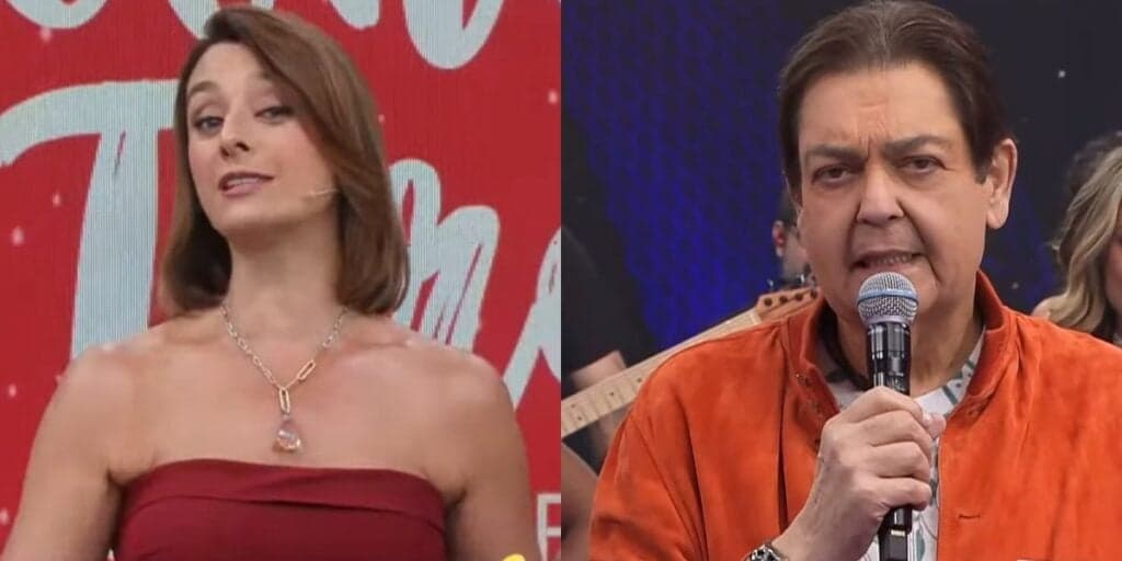 Catia Fonseca mostra o que Faustão disse pra ela na Band e deixa recado: "Quero mandar"