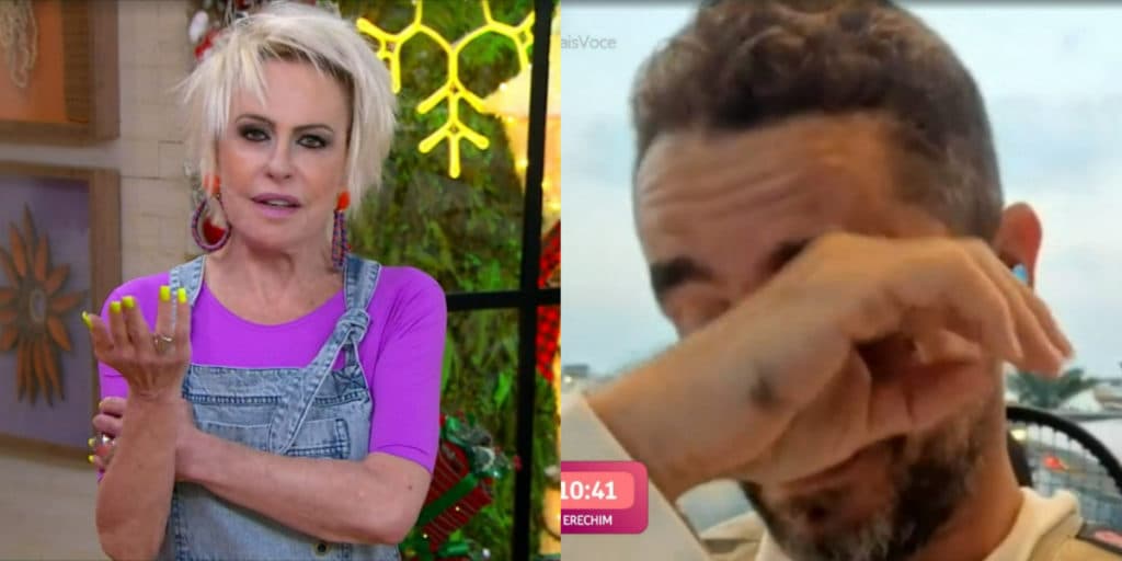 Ana Maria faz Andreoli chorar ao vivo e situação sai do controle no estúdio com 'correria': "Não aguento"