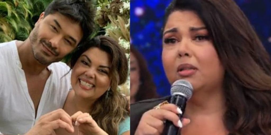 Fabiana Karla vê marido expor intimidade com ela na Band, fecha a cara e se constrange: "Eu não acredito"